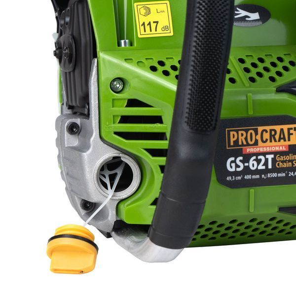 Бензопила Procraft GS-62T 2025, 1900 Вт, шина 40 см, Easy Start, двигун 49,3 см&sup3; GS62T фото