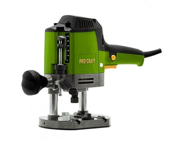 Фрезер Procraft POB1200H 1200 Вт, 16000&ndash;36000 об/хв, глибина фрезерування 50 мм, цанги 6 і 8 мм POB1200H-WB фото