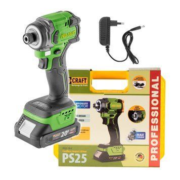 Акумуляторний гвинтоверт Procraft PS25 20В 230 Нм 1 АКБ 2Аг кейс PS25 фото
