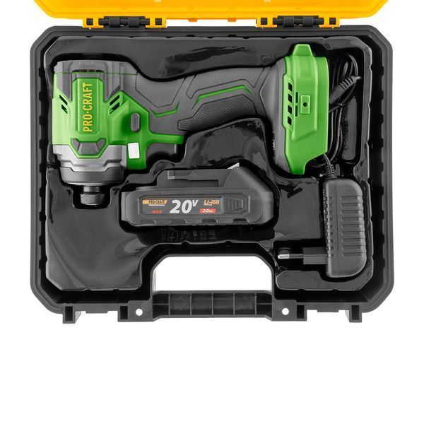 Акумуляторний гвинтоверт Procraft PS25 20В 230 Нм 1 АКБ 2Аг кейс PS25 фото
