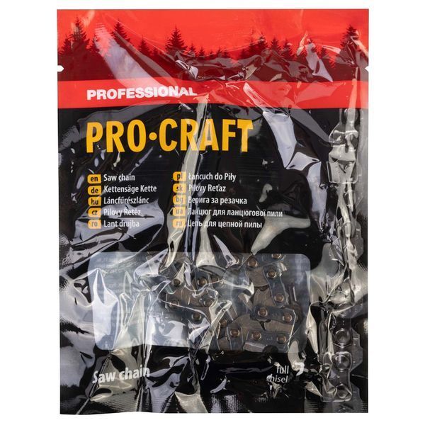 Цепь для цепной пилы Procraft L-3/8-45, 12" 30 см, 45 звеньев, шаг 3/8", металлический кейс L-3-8-45 12" 20см М.Кейс фото