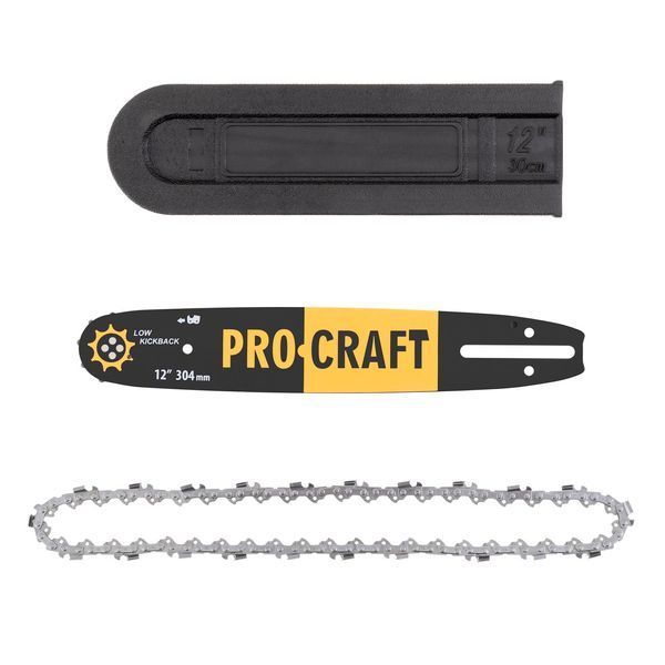 Бензопила одноручка Procraft K350S 25,4 см&sup3;, шина 30 см, ланцюг 3/8 LP, ручний запуск K 350S фото
