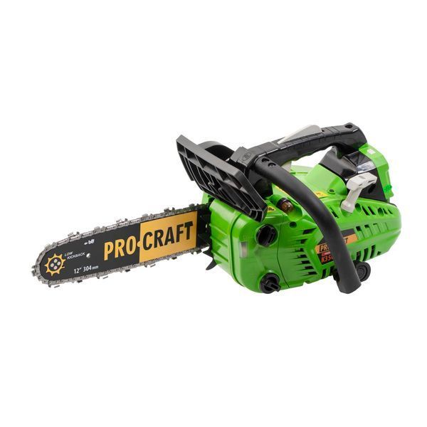 Бензопила одноручка Procraft K350S 25,4 см&sup3;, шина 30 см, ланцюг 3/8 LP, ручний запуск K 350S фото