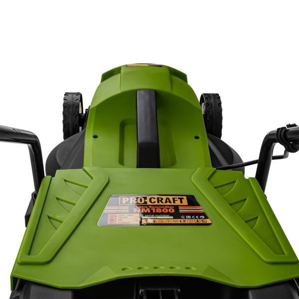 Газонокосарка електрична (колекторна) Procraft NM1800 (1500 Вт, 36 см, 50 л) NM1800 фото