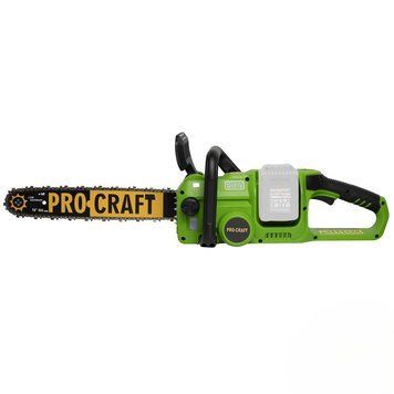 Акумуляторна ланцюгова пила Procraft PCA42/2 40 см, 2&times;20 В, без акумулятора та зарядного пристрою PCA42/2 БЕЗ АКБ та ЗП фото