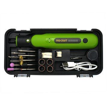 Мини-гравёр аккумуляторный Procraft PG8 8В, 5000&ndash;25000 об/мин, 21 насадка, зарядка Type-C PG8 фото