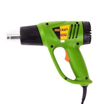 Промисловий фен Procraft PH2200E 2000 Вт, 300/600 &deg;C, 500/650 л/хв, 4 насадки PH2200E фото