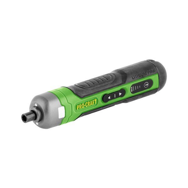 Електровикрутка Procraft KS510 3.6В 1.5Ah, 280 об/хв, набір біт, USB-C, кейс KS510 фото