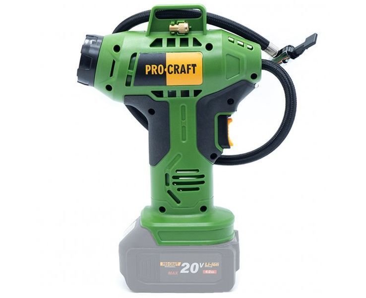 Аккумуляторный компрессор Procraft LK20 20 В, до 11 атм, 12 л/мин, без АКБ и зарядного устройства LK20 фото