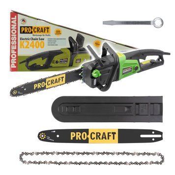 Электрическая цепная пила Procraft K2400 2000 Вт, 40 см, плавный пуск, тормоз цепи K2400 фото