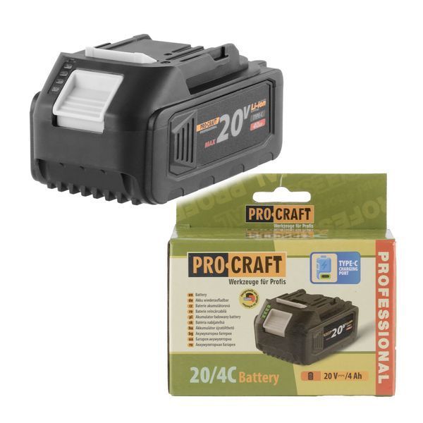 Пила акумуляторна ланцюгова Procraft PKA42Li 20В 1 АКБ 4Аг Type-C + ЗП Charger20/1 Безщітковий двигун, Шина 30см PKA42Li_1АКБ_4Аг_Type-C_ЗП фото
